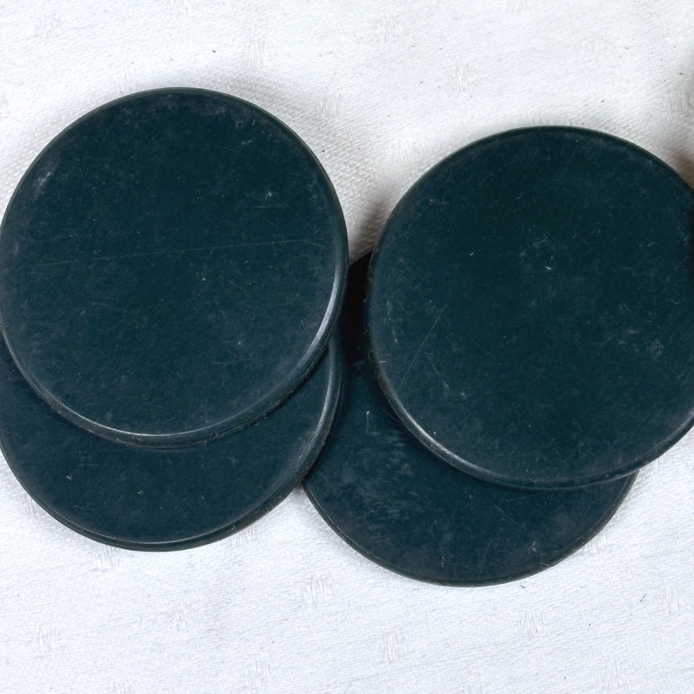 Vtg US Anchor Clay Poker Chips 100 Count Assorted Colors 1.5 Inch Plain w/ Box - Picture 6 of 10